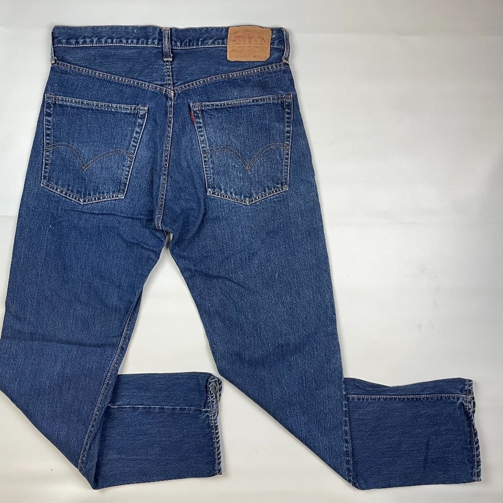 VTG Levi's 505 0217 Big E Selvedge Size 34x32 Medium Wash Vintage Jeans Denim 60